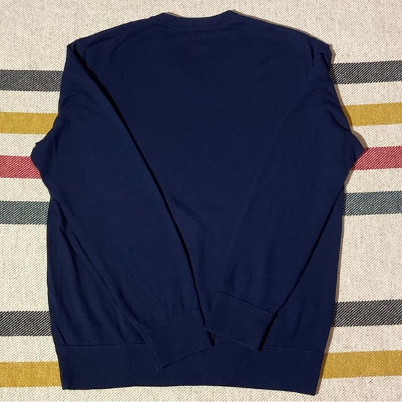 Gap Navy V neck 100% Cotton Sweater size Large - Picture 6 of 10